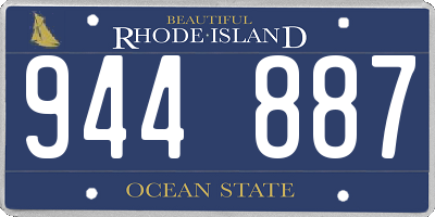 RI license plate 944887