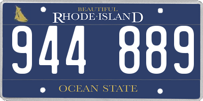 RI license plate 944889