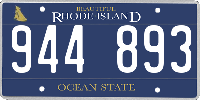 RI license plate 944893