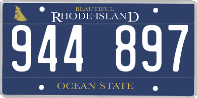 RI license plate 944897