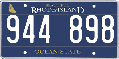 RI license plate 944898