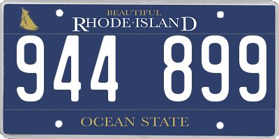 RI license plate 944899