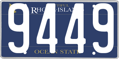RI license plate 9449