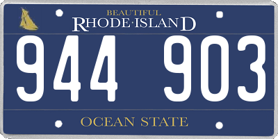 RI license plate 944903
