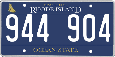 RI license plate 944904