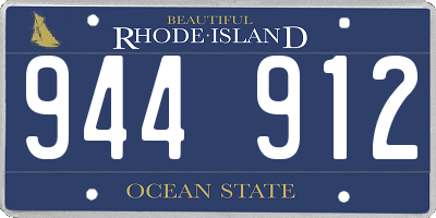 RI license plate 944912