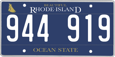 RI license plate 944919