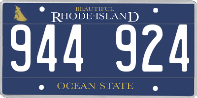 RI license plate 944924