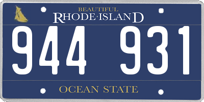 RI license plate 944931
