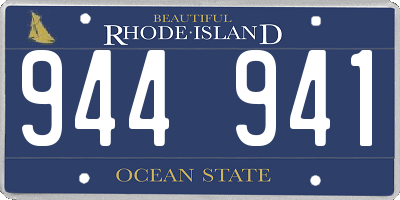 RI license plate 944941