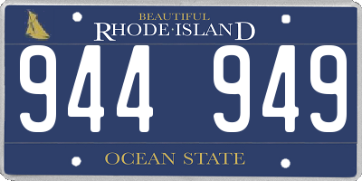 RI license plate 944949