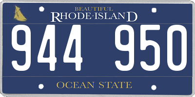 RI license plate 944950