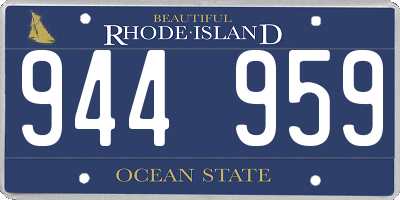 RI license plate 944959