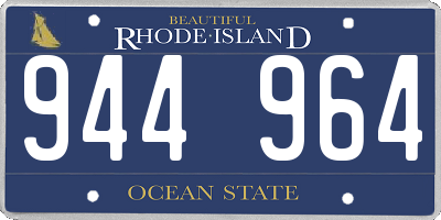 RI license plate 944964