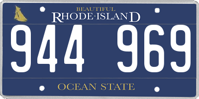 RI license plate 944969