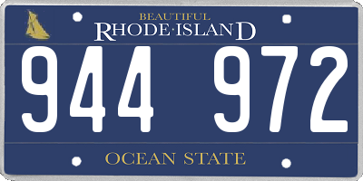 RI license plate 944972