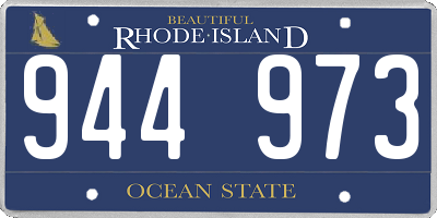 RI license plate 944973