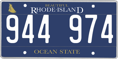 RI license plate 944974
