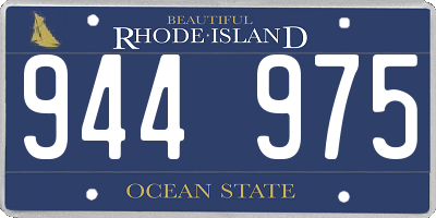 RI license plate 944975