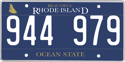 RI license plate 944979