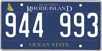 RI license plate 944993