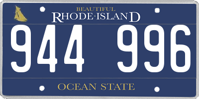 RI license plate 944996