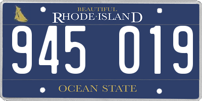 RI license plate 945019