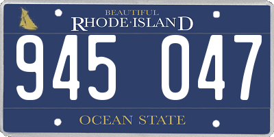 RI license plate 945047