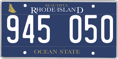 RI license plate 945050