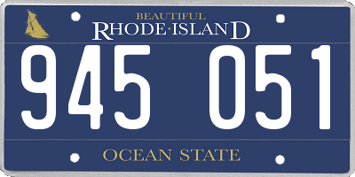 RI license plate 945051