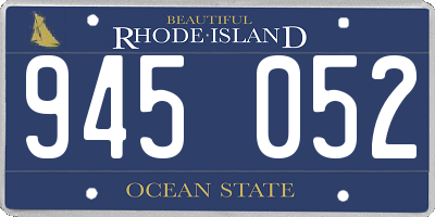 RI license plate 945052