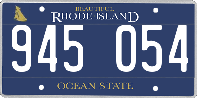 RI license plate 945054