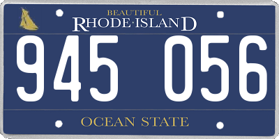 RI license plate 945056