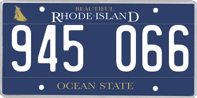 RI license plate 945066