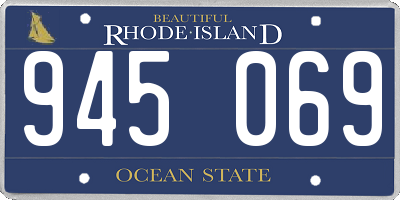 RI license plate 945069