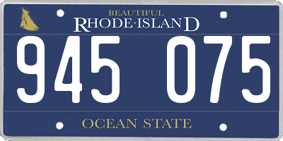 RI license plate 945075