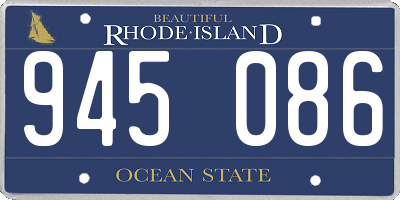 RI license plate 945086