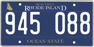 RI license plate 945088