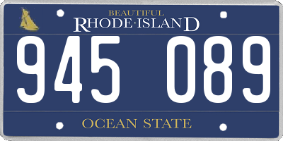 RI license plate 945089