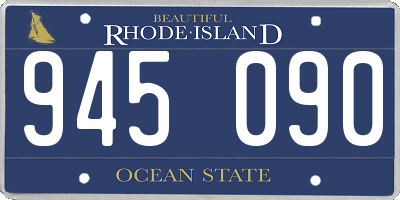 RI license plate 945090