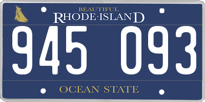 RI license plate 945093
