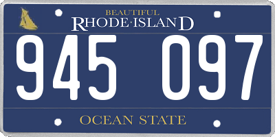 RI license plate 945097