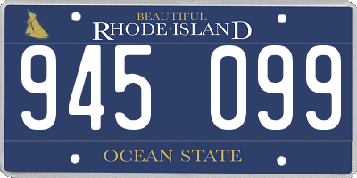 RI license plate 945099