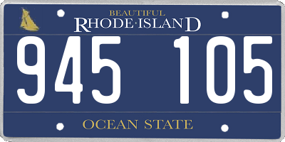 RI license plate 945105