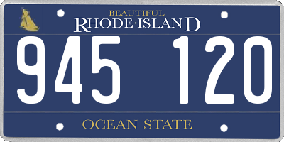 RI license plate 945120