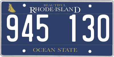 RI license plate 945130