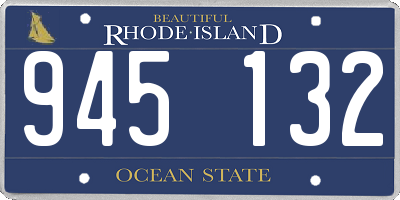 RI license plate 945132