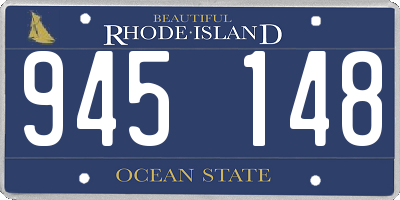 RI license plate 945148