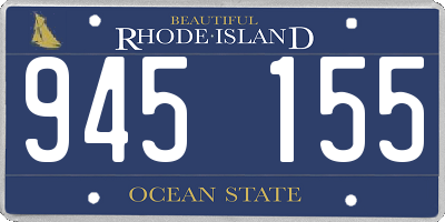 RI license plate 945155
