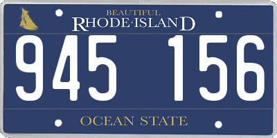 RI license plate 945156
